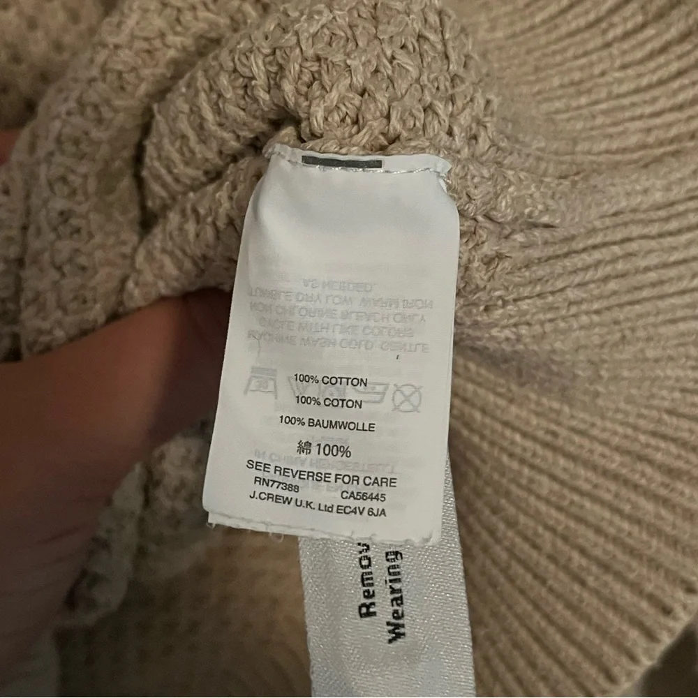 J.Crew Cotton Cable Fisherman’s Sweater - Picture 6 of 7